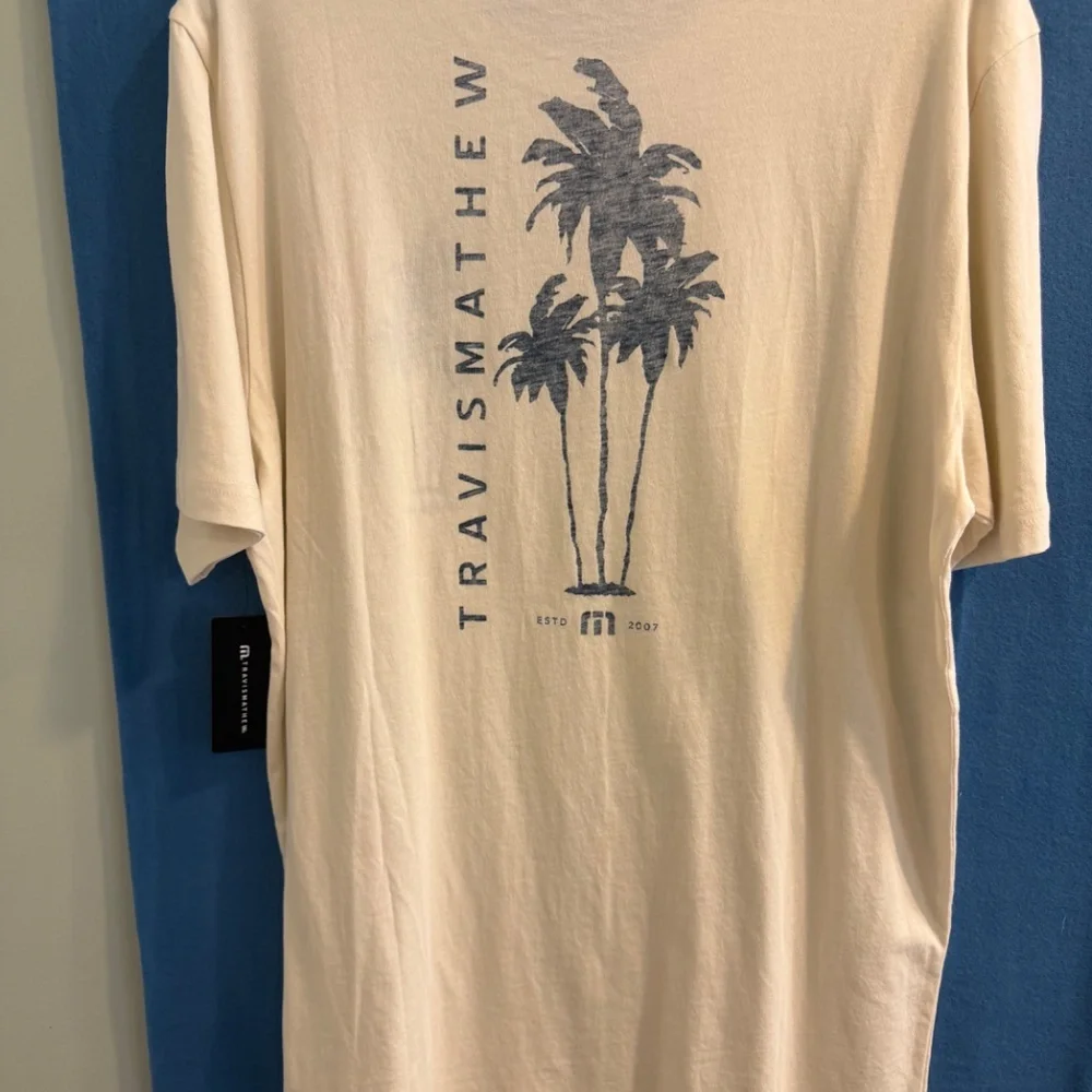 Travis Matthew Tee Shirt Large Washed Finish - Picture 2 of 6